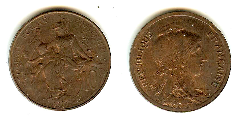 10 Centimes Dupuis 1917 AU+   AU